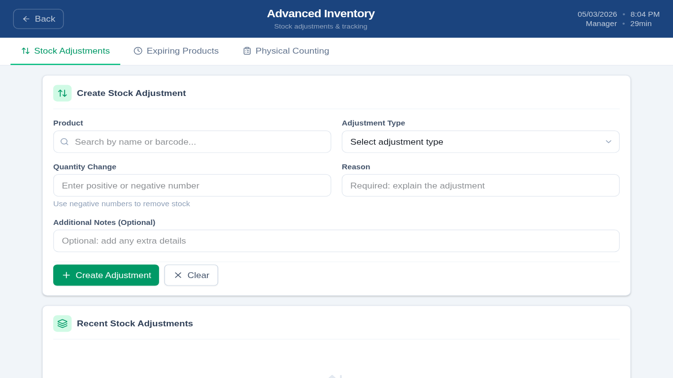 Advanced Inventory